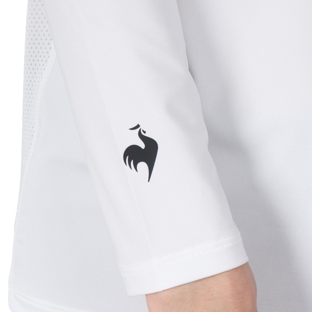 ルコックスポルティフ（lecoqsportif）（メンズ）ゴルフウェア 吸汗速乾 ストレッチフォーサー ハイネック 長袖 アンダーシャツ QGMXJM00WH00