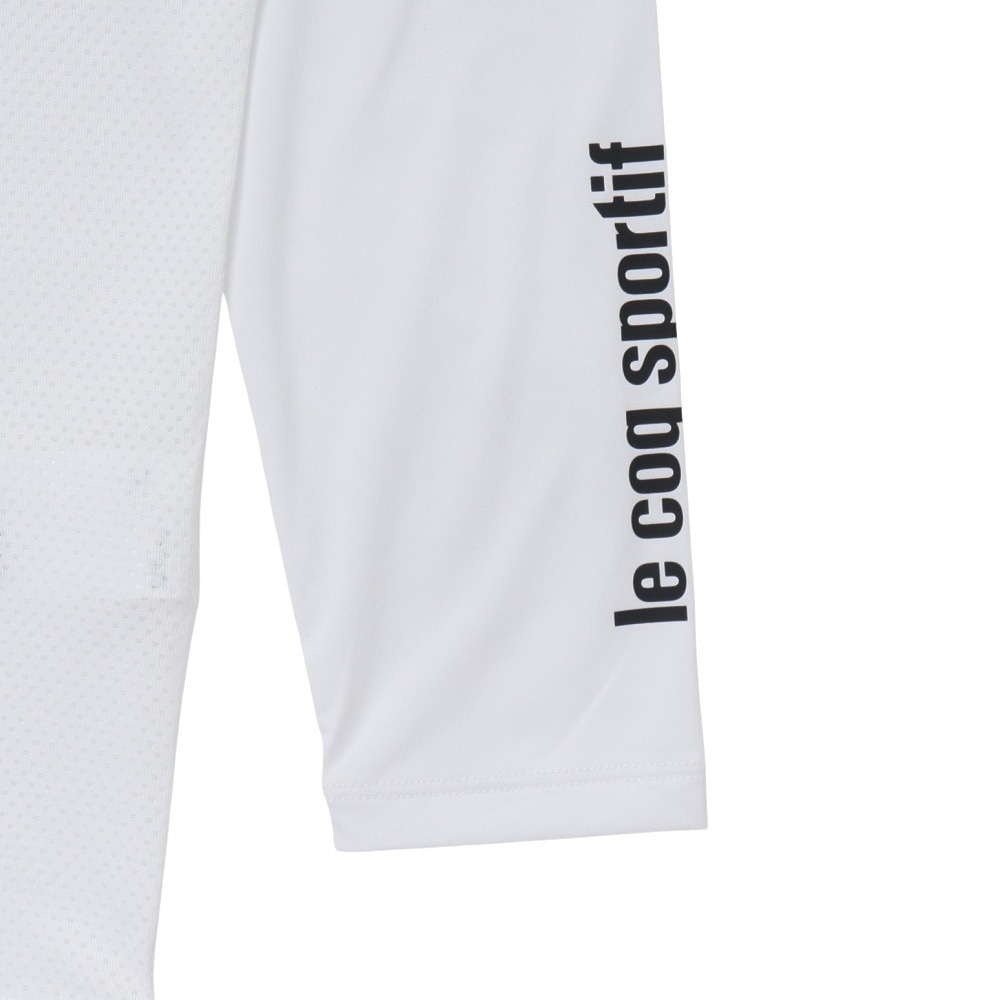 ルコックスポルティフ（lecoqsportif）（メンズ）ゴルフウェア 吸汗速乾 STF 長袖 Vネック メッシュアンダーシャツ QGMXJM01WH00