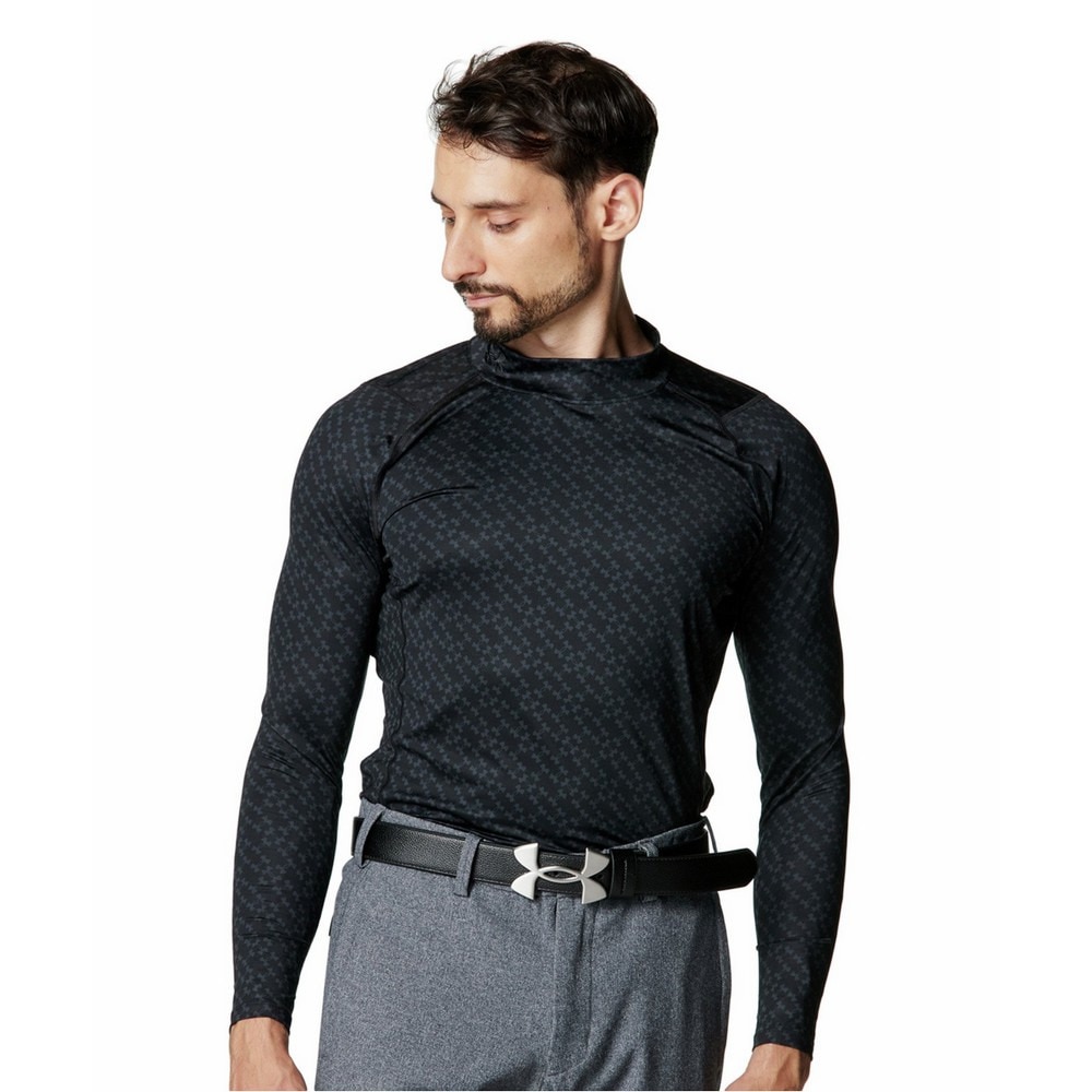 アンダーアーマー（UNDER ARMOUR）（メンズ）ヒートギア フィッティド ノベルティ ロングスリーブ モックネック シャツ 6007920 001