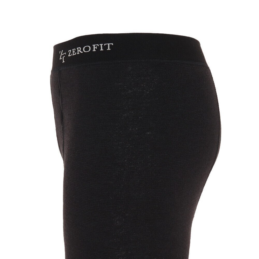 ゼロフィット（ZEROFIT）（メンズ）ゴルフウェア インナー 保温 吸湿発熱 抗菌 タイツ MBO フロントオープン ZHTOB-BLK