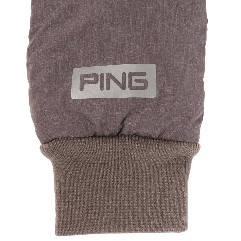 ピン（PING）（メンズ）ゴルフ 寒さ対策 防寒 あったかグッズ 手袋 ミトングローブ AC-U213 Grey 36137