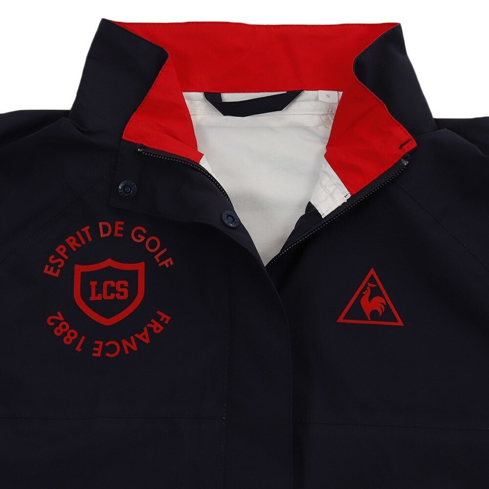 ルコック スポルティフ（Lecoq Sportif）（レディース）ゴルフウェア レディース レインウェア 防水 耐水 ストレッチ 上下セット  QGWNJH00W-NV00 雨具