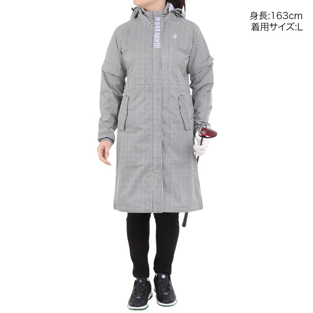 ルコックスポルティフ（lecoqsportif）（レディース）ゴルフウェア レインウェアワンピース QGWXJF00W WHBK