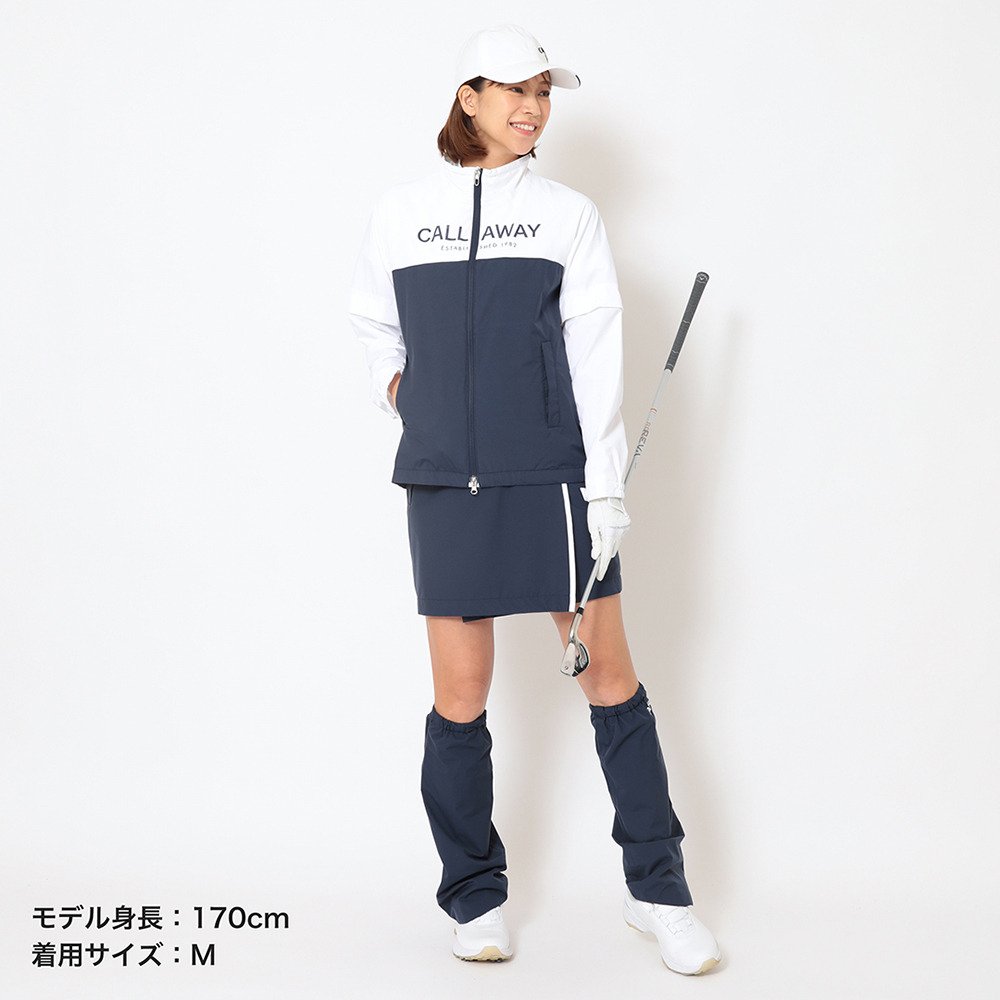 【希少　美品】Callawayキャロウェイ ゴルフ レインウェアM 収納袋付き キャロウェイ（CALLAWAY）（レディース）ゴルフウェア セットアップ