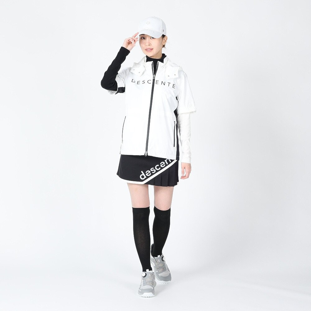 デサントゴルフ（DESCENTEGOLF）（レディース）ゴルフウェア ナイロンストレッチタフタレインジャケット DGWTJF00 WH00