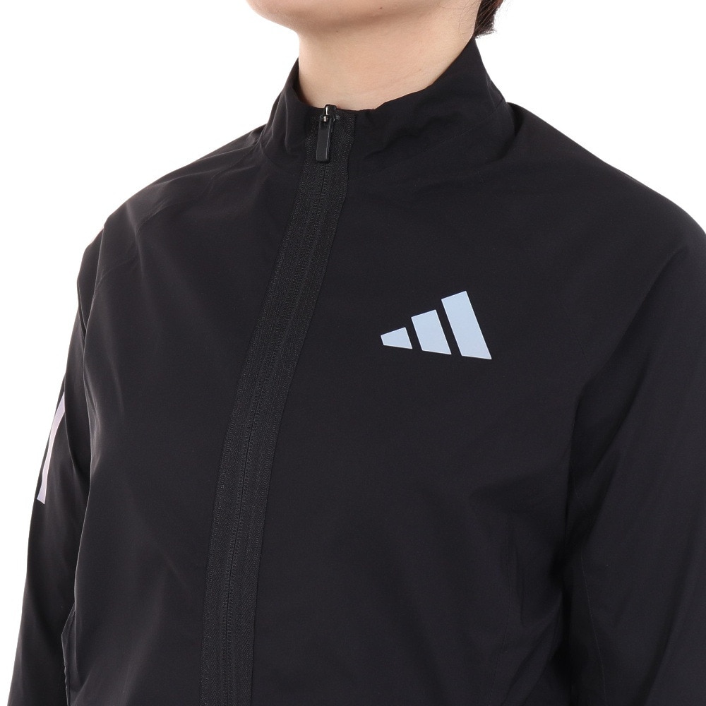 アディダス（adidas）（レディース）ゴルフウェア 防水 撥水 レインウェア ワンピース 収納袋付 BXE40-IA9338BK