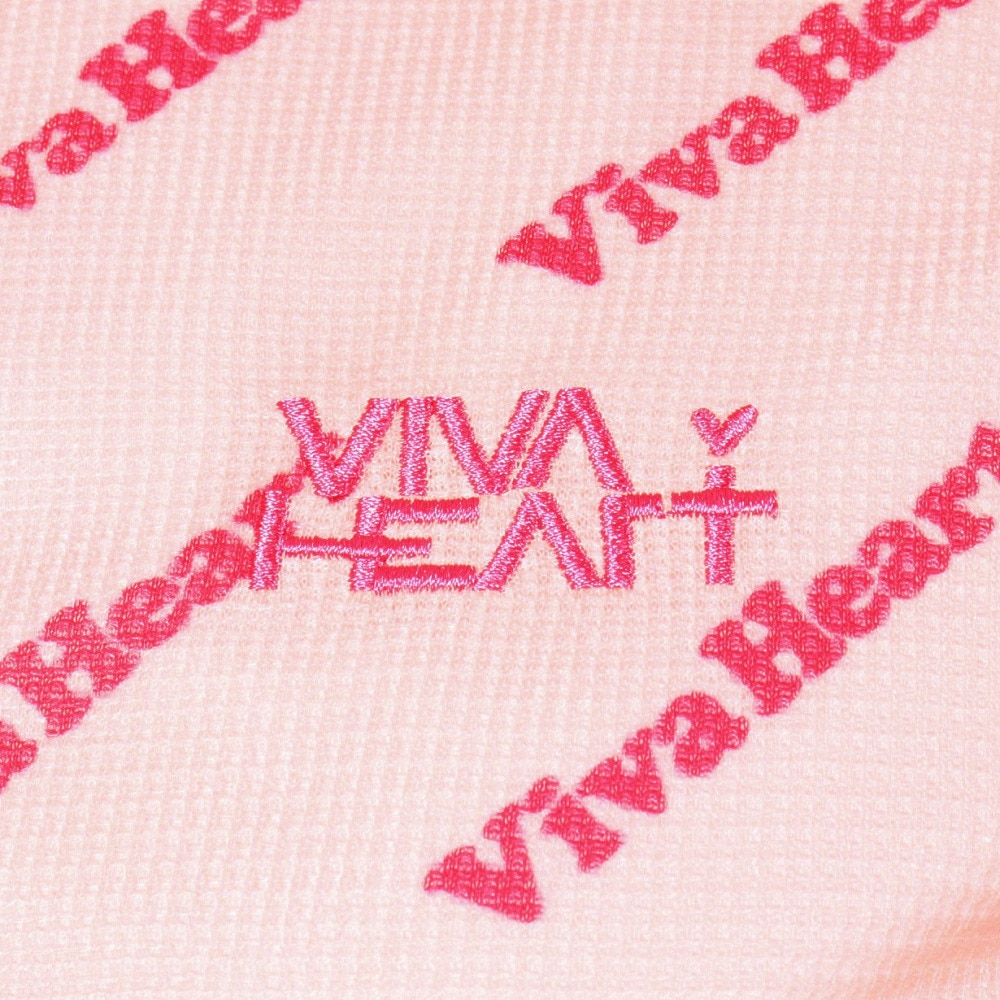 ビバハート（VIVA HEART）（レディース）ゴルフウェア アウター 総柄 吸汗速乾 バナーワッフルタイポパーカー 012-37910-073