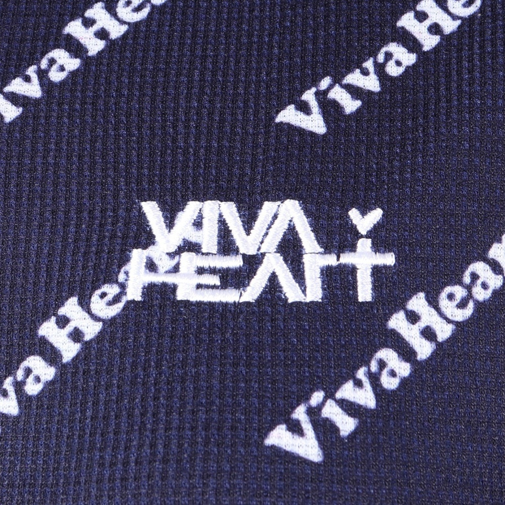 ビバハート（VIVA HEART）（レディース）ゴルフウェア アウター 総柄 吸汗速乾 バナーワッフルタイポパーカー 012-37910-098