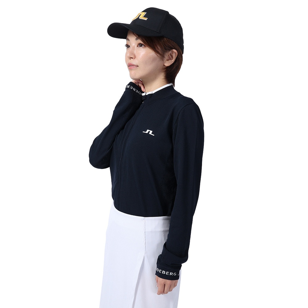 Ｊリンドバーグ ゴルフウェア アウター ダブルジップ Alma Knitted Sweater 072-57925-098 Ｓ 48 ウェア画像