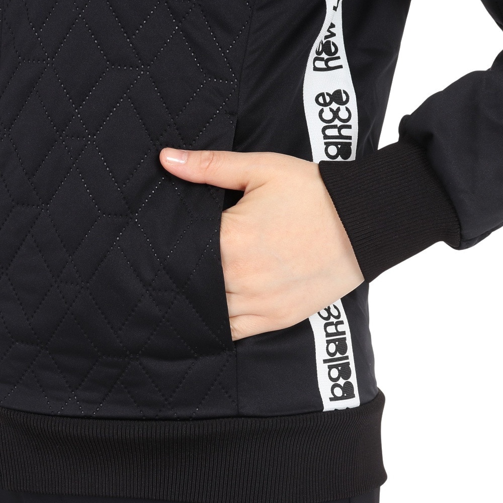 ニューバランス（new balance）（レディース）ゴルフウェア アウター パーカー 防風 QUILTED フルジップフーディー 012-3220503-010