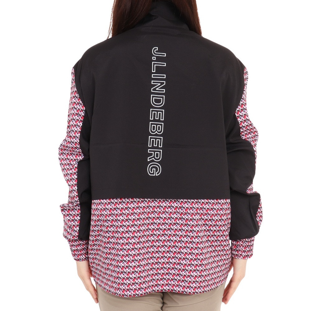 J.LINDEBERG（レディース）ゴルフウェア アウター シグネチャープリントウィンドブレーカー 072-59926-074