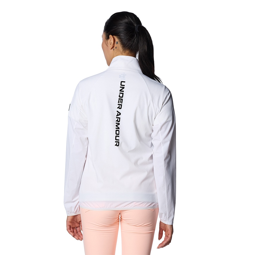 アンダーアーマー（UNDER ARMOUR）（レディース）ゴルフウェア アウター 軽量 撥水 ウィンド フルジップ ジャケット 1384963 100