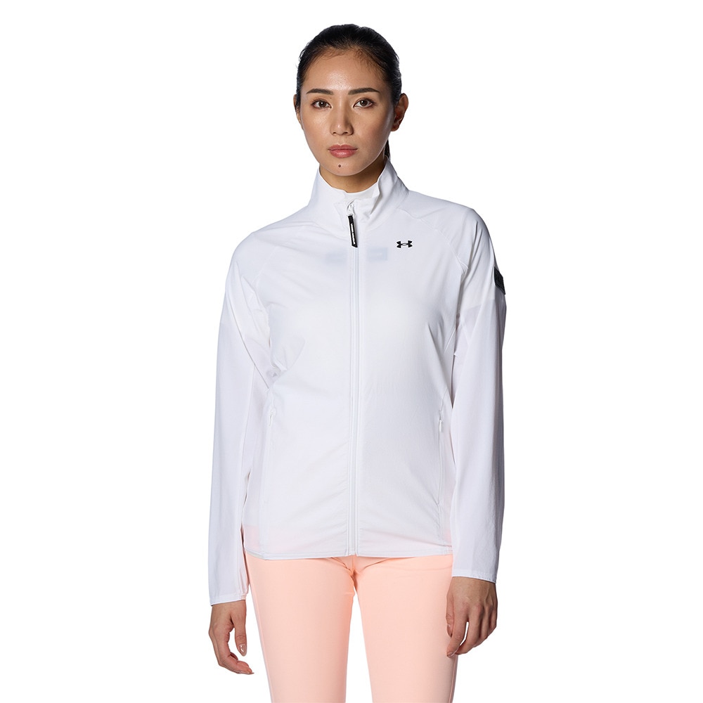 アンダーアーマー（UNDER ARMOUR）（レディース）ゴルフウェア アウター 軽量 撥水 ウィンド フルジップ ジャケット 1384963 100