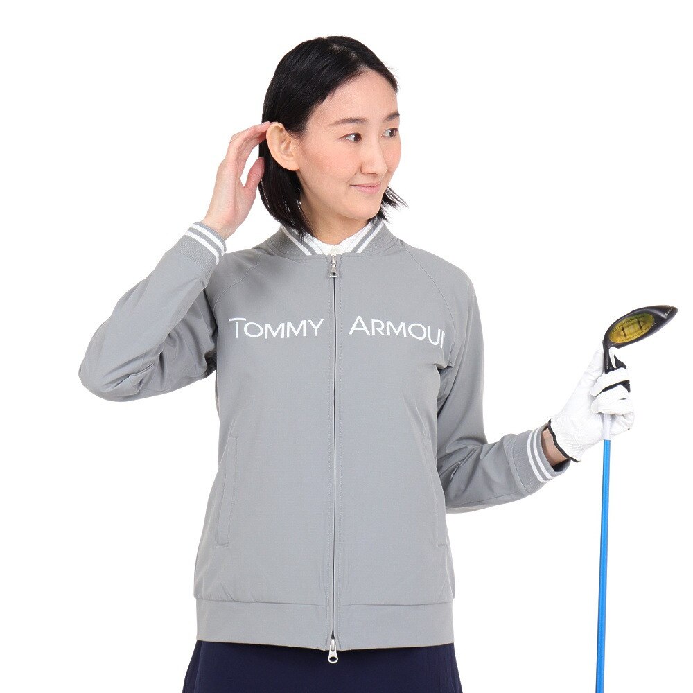 トミーアーマー（Tommy Armour）（レディース）ゴルフウェア アウター 撥水 Award ブルゾン TATJ24S050020 GRY