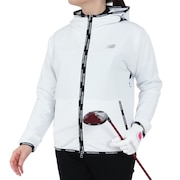 (レディース)ゴルフウェア アウター 撥水 4WAYストレッチ ソフトシェル フルジップ フーディー 012-4220501-030