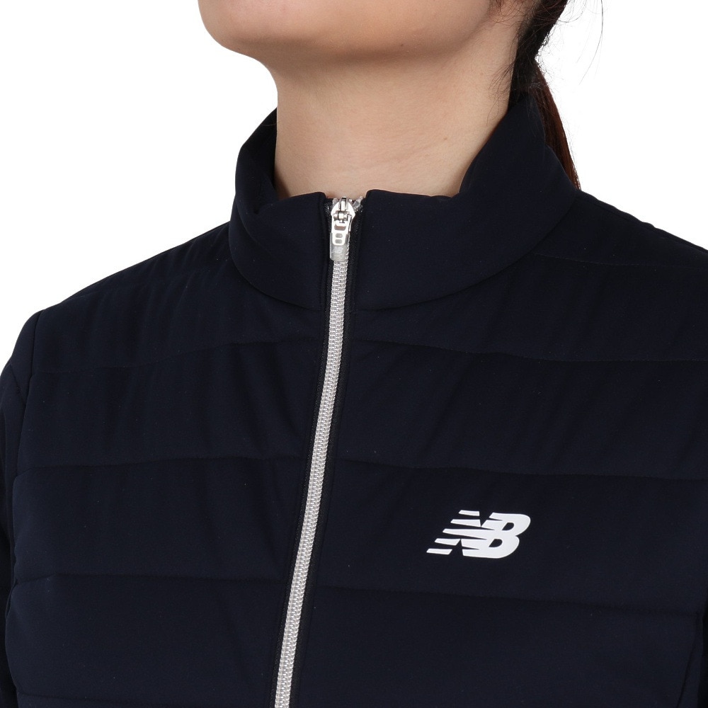 ニューバランス（new balance）（レディース）ゴルフウェア アウター 撥水 防風 ストレッチ 中綿 フルジップ ブルゾン 012-4220504-121