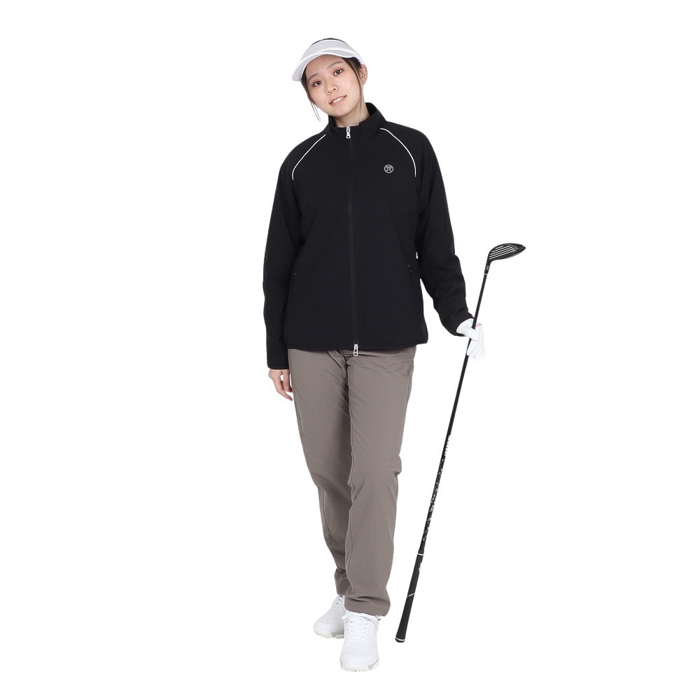 トミーアーマー（Tommy Armour）（レディース）ゴルフウェア アウター 撥水 裏起毛 フルジップジャケット TATSV24F050012 BLK