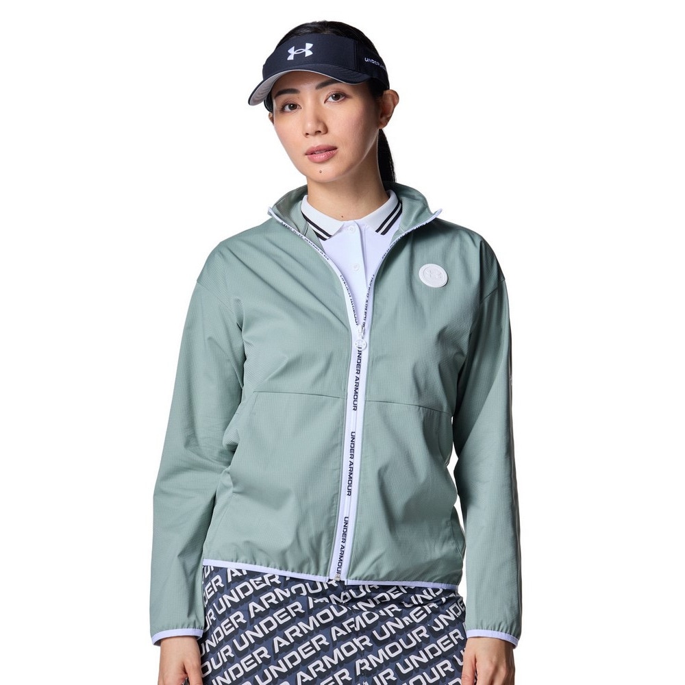 アンダーアーマー（UNDER ARMOUR）（レディース）ゴルフウェア アウター 撥水 ドライブ ライトウエイト フルジップジャケット 6001606 348