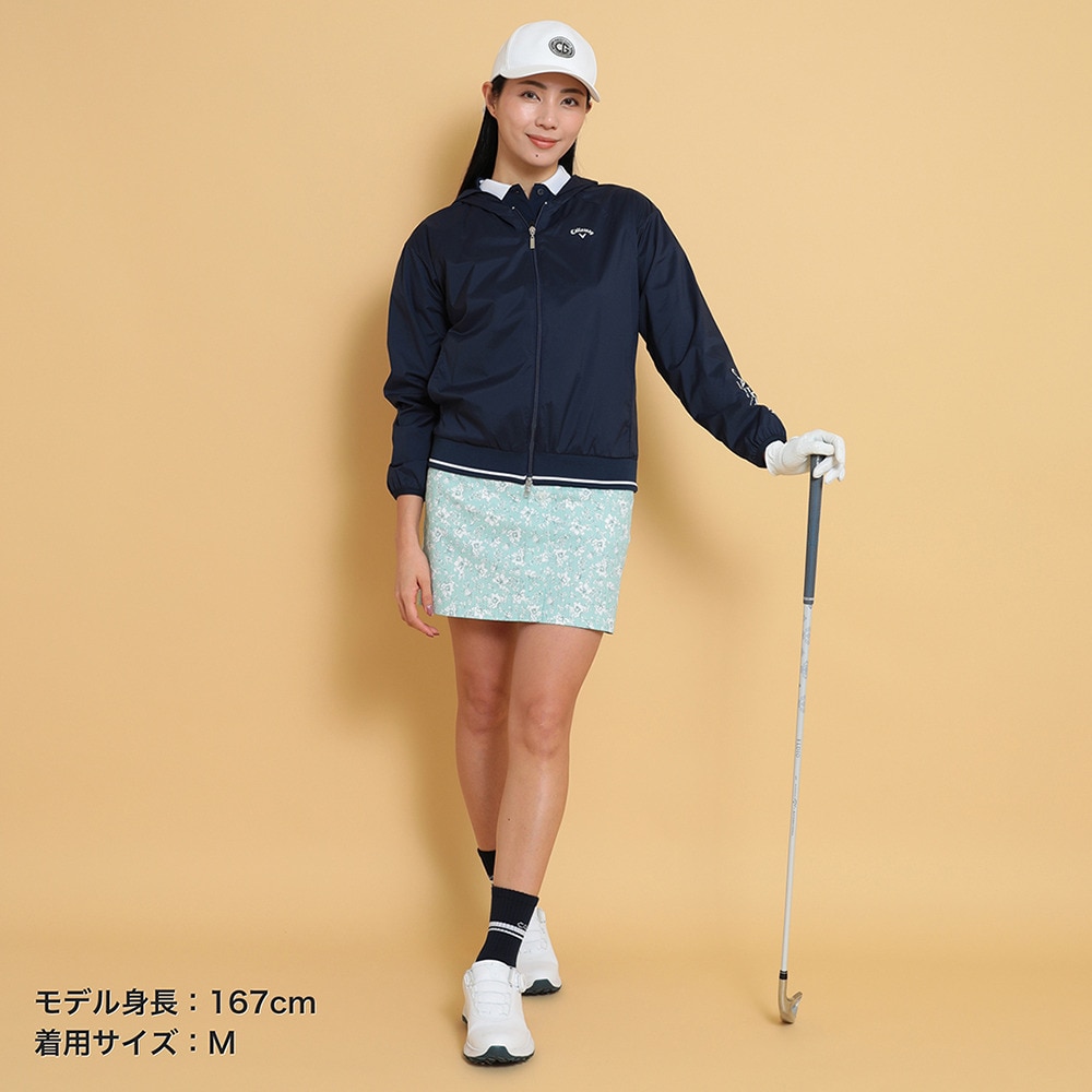 キャロウェイ（CALLAWAY）（レディース）ゴルフウェア アウター 軽量 リップストップフルジップパーカーブルゾン C25115200-1120