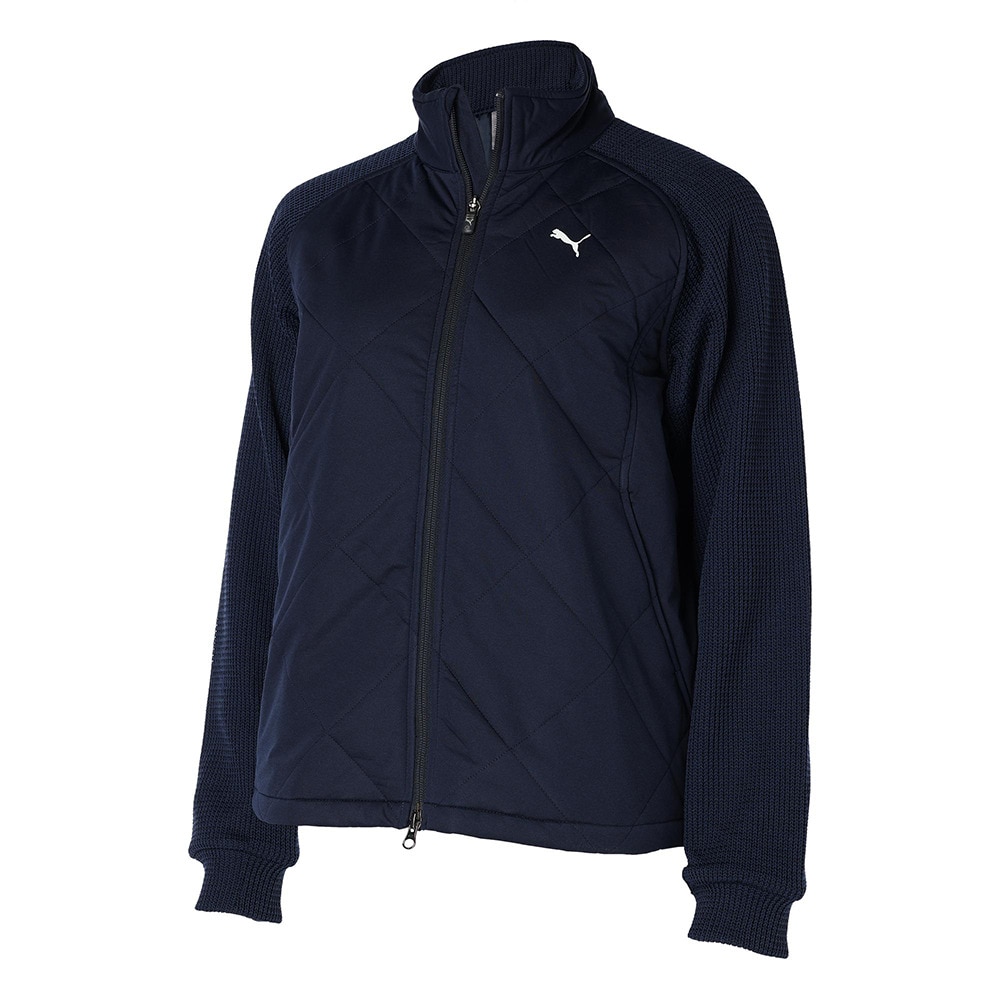 プーマ（PUMA）（レディース）ゴルフウェア アウター 保温 中綿 ハイパーストレッチPGフルジップジャケット 62496801