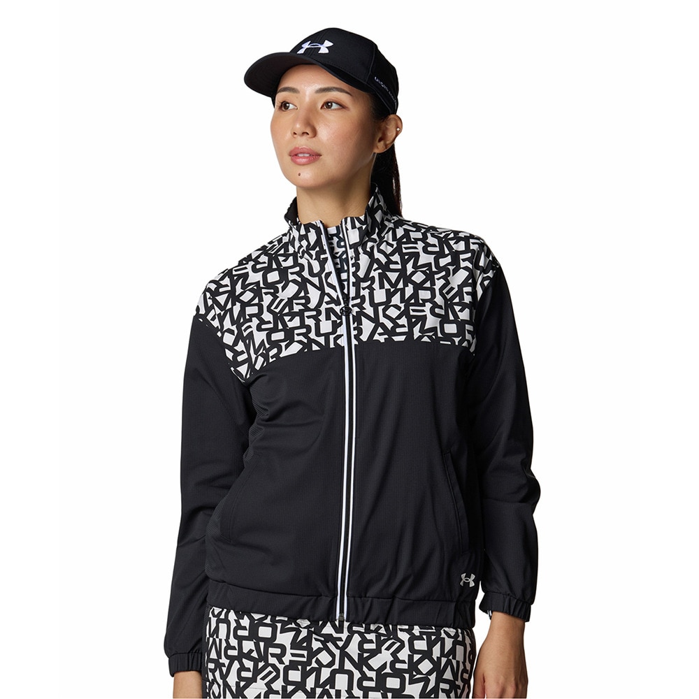 アンダーアーマー（UNDER ARMOUR）（レディース）ゴルフウェア ドライブ プリント フルジップ ジャケット 6008797 001