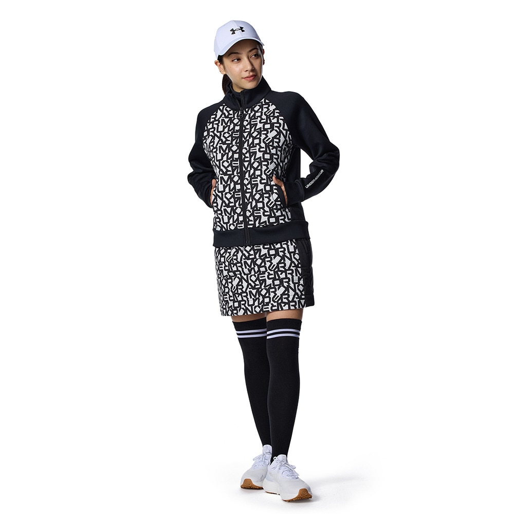 アンダーアーマー（UNDER ARMOUR）（レディース）ゴルフウェア アウター DRIVE HYBRID PRINTED フルジップジャケット 6008800 001