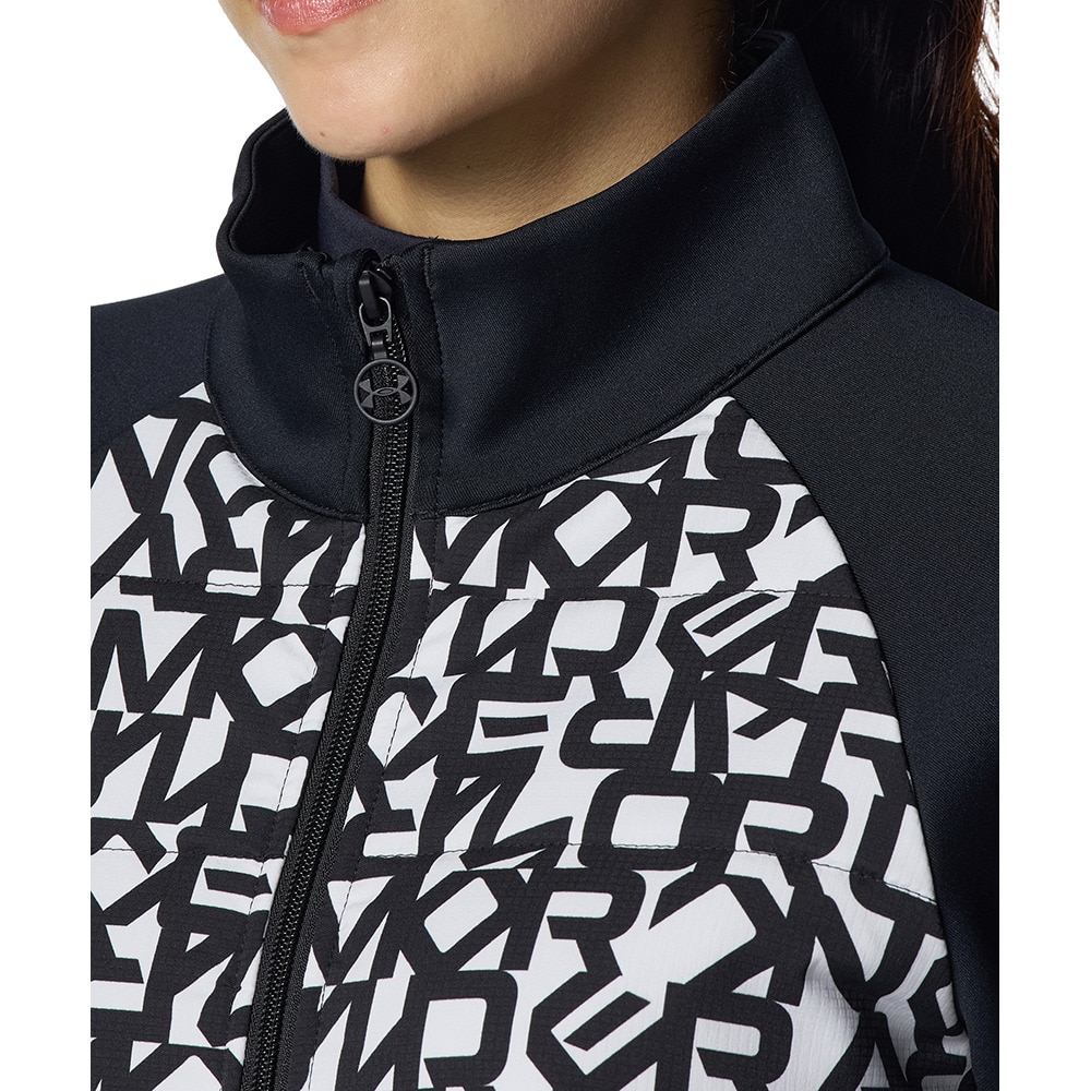 アンダーアーマー（UNDER ARMOUR）（レディース）ゴルフウェア アウター DRIVE HYBRID PRINTED フルジップジャケット 6008800 001
