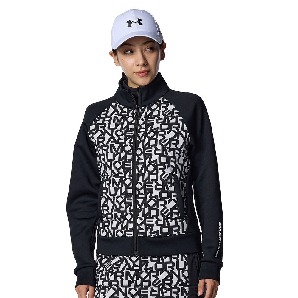 アンダーアーマー（UNDER ARMOUR）（レディース）ゴルフウェア アウター DRIVE HYBRID PRINTED フルジップジャケット 6008800 001