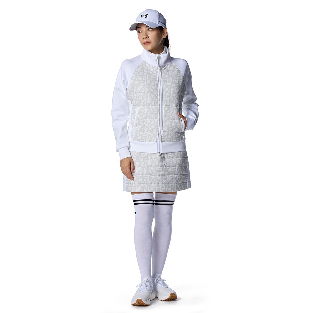 アンダーアーマー（UNDER ARMOUR）（レディース）ゴルフウェア アウター DRIVE HYBRID PRINTED フルジップジャケット 6008800 100