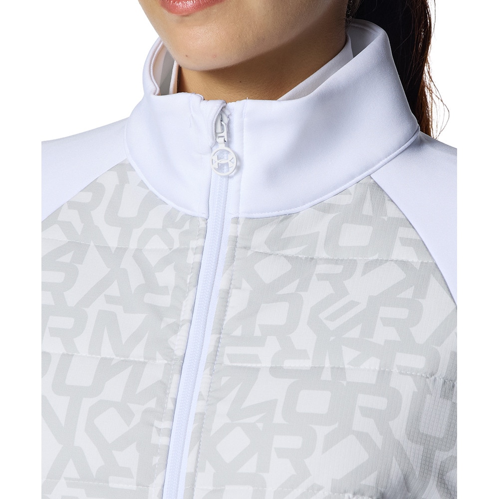 アンダーアーマー（UNDER ARMOUR）（レディース）ゴルフウェア アウター DRIVE HYBRID PRINTED フルジップジャケット 6008800 100