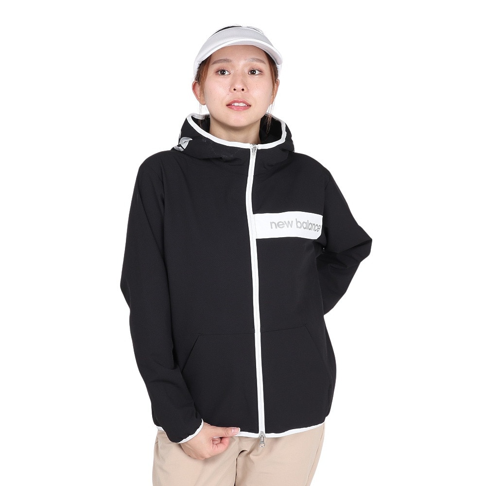 ニューバランス（new balance）（レディース）ゴルフウェア ソフトシェル フルジップフーディ 012-5220502-010
