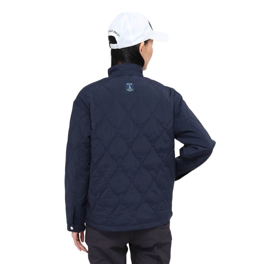 ピン（PING）（レディース）ゴルフウェア アウター 撥水 ストレッチタフタ キルティング ブルゾンジャケット 622-5220001-120