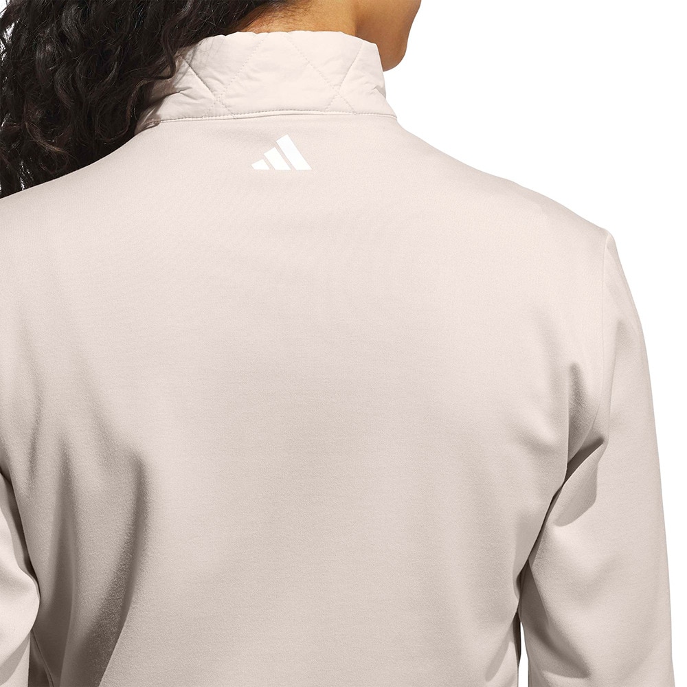 アディダス（adidas）（レディース）ゴルフウェア アウター 保温キルトコンビネーション フルジップジャケット KTB56-JP3509 BEG