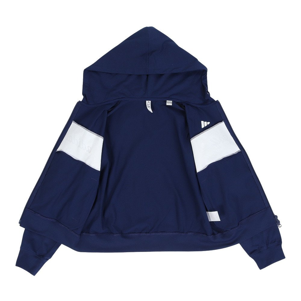 アディダス（adidas）（レディース）ゴルフウェア フルジップ フーディー OGI97-KM1054 NVY