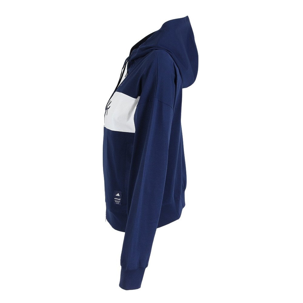 アディダス（adidas）（レディース）ゴルフウェア フルジップ フーディー OGI97-KM1054 NVY