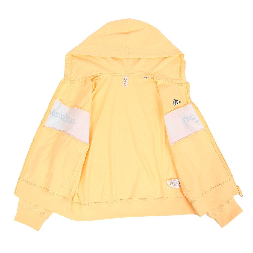 アディダス（adidas）（レディース）ゴルフウェア フルジップ フーディー OGI97-KM1056 YEL