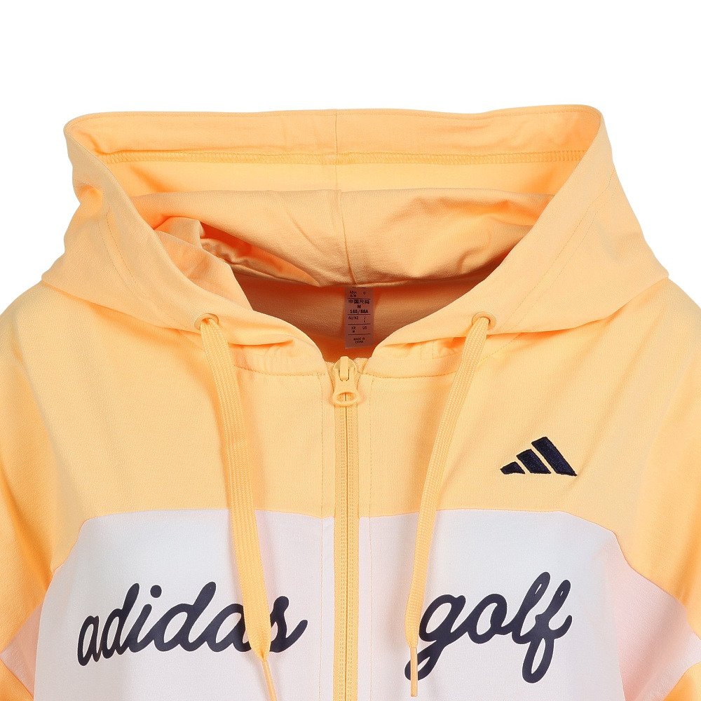 アディダス（adidas）（レディース）ゴルフウェア フルジップ フーディー OGI97-KM1056 YEL