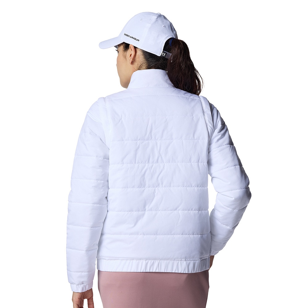 アンダーアーマー（UNDER ARMOUR）（レディース）ゴルフウェア アウター 2WAY 袖着脱可 フルジップジャケット 6008799 100