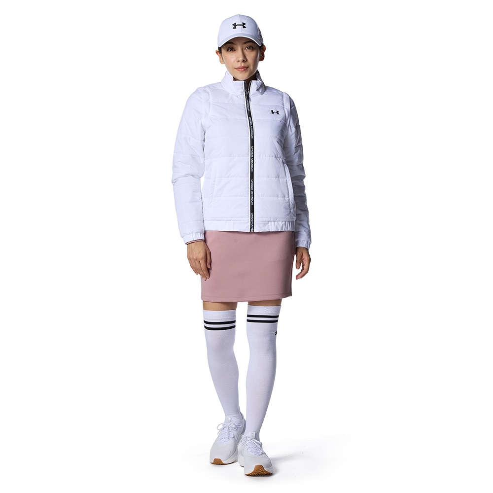 アンダーアーマー（UNDER ARMOUR）（レディース）ゴルフウェア アウター 2WAY 袖着脱可 フルジップジャケット 6008799 100