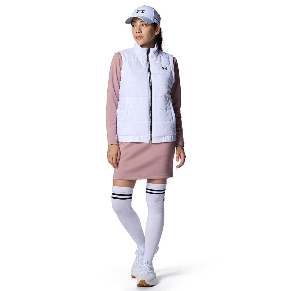 アンダーアーマー（UNDER ARMOUR）（レディース）ゴルフウェア アウター 2WAY 袖着脱可 フルジップジャケット 6008799 100