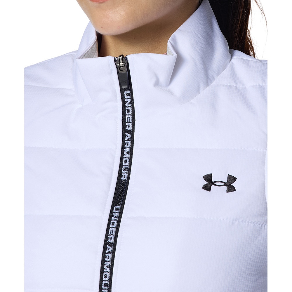 アンダーアーマー（UNDER ARMOUR）（レディース）ゴルフウェア アウター 2WAY 袖着脱可 フルジップジャケット 6008799 100