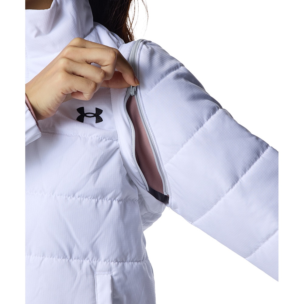 アンダーアーマー（UNDER ARMOUR）（レディース）ゴルフウェア アウター 2WAY 袖着脱可 フルジップジャケット 6008799 100