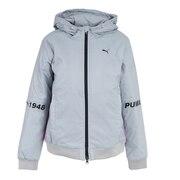 プーマ（PUMA）（レディース）ゴルフウェア  アウター 中綿 ダブルファスナー パテッド AOP フルジップ フーディー 539454-02