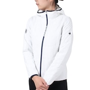 ルコック スポルティフ（le coq sportif）（レディース）ゴルフウェア アウター パーカー ストレッチフォーサー 中わたブルゾン QGWWJK01 WH00
