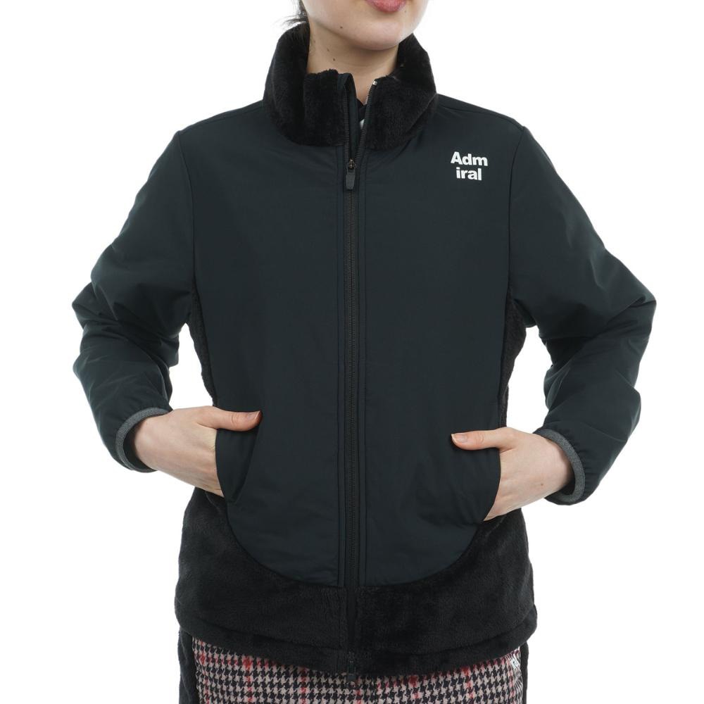 アドミラル ゴルフ（Admiral GOLF）（レディース）ゴルフウェア アウター 保温 撥水 ボアミックス 中綿ジャケット ADLA480-BLK