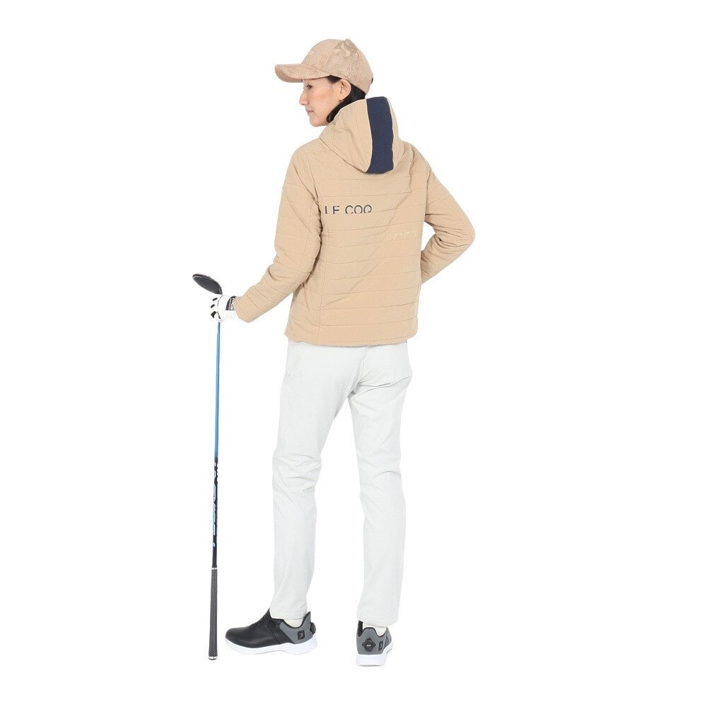 ルコックスポルティフ（lecoqsportif）（レディース）ゴルフウェア アウター 保温 撥水 ストレッチフォーサー 中綿 ストレッチスウィングブルゾン LG4FWB50L BG00
