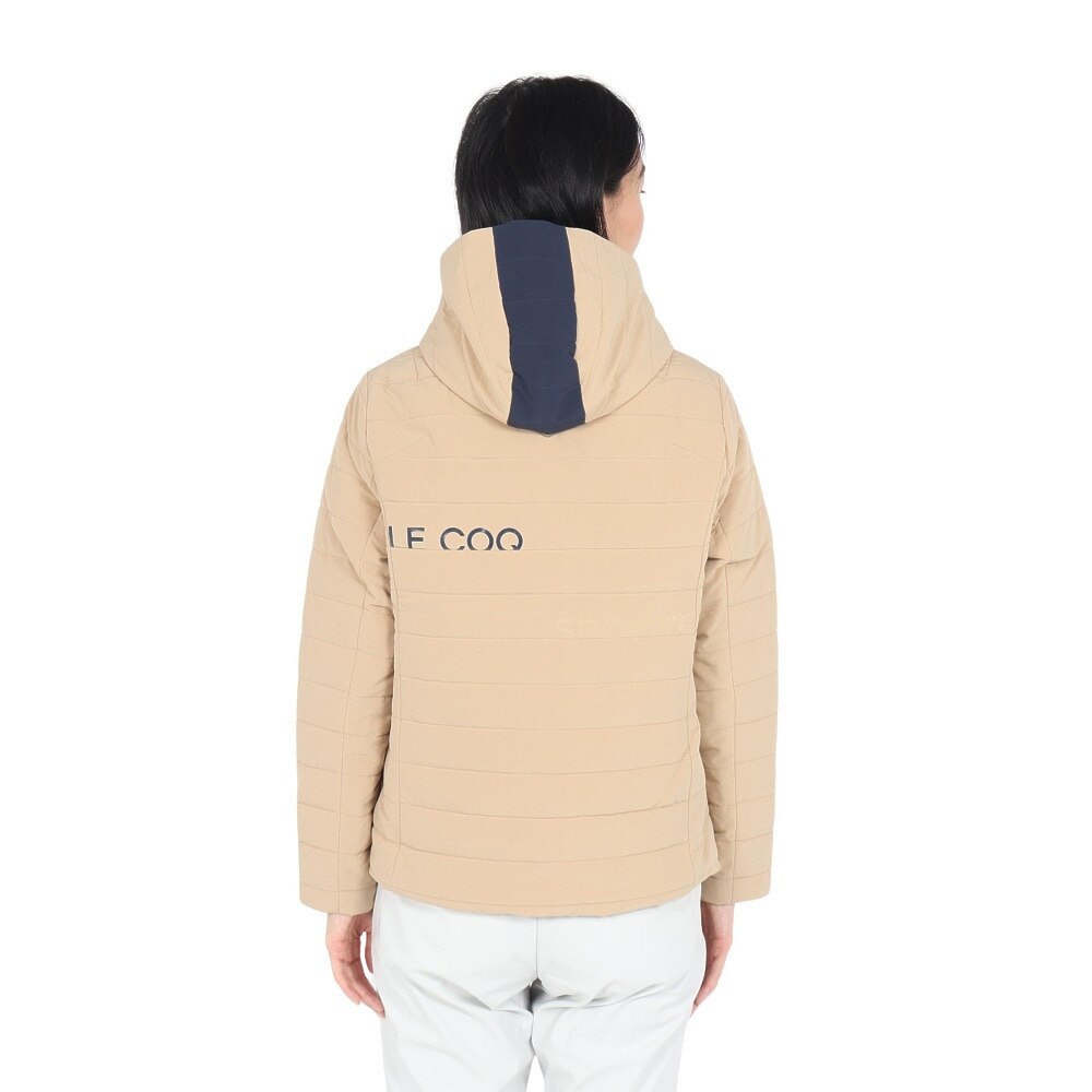 ルコックスポルティフ（lecoqsportif）（レディース）ゴルフウェア アウター 保温 撥水 ストレッチフォーサー 中綿 ストレッチスウィングブルゾン LG4FWB50L BG00