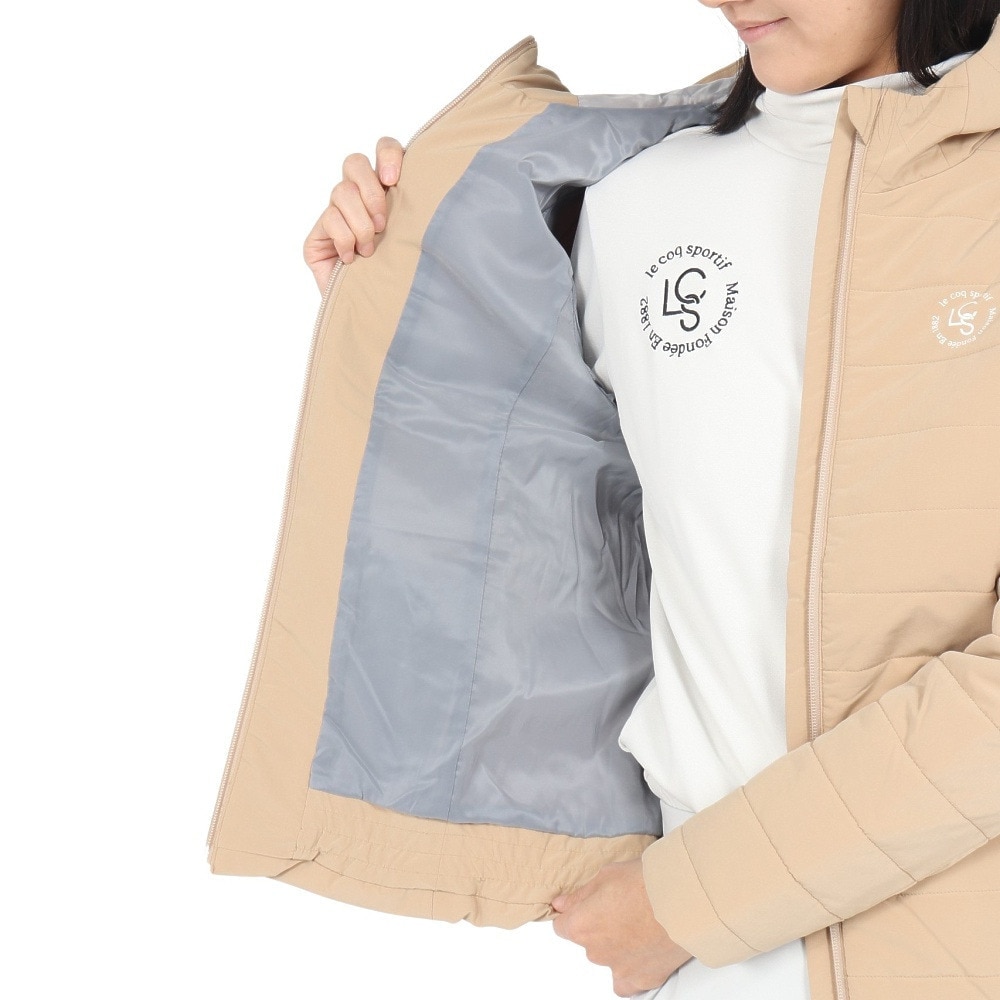 ルコックスポルティフ（lecoqsportif）（レディース）ゴルフウェア アウター 保温 撥水 ストレッチフォーサー 中綿 ストレッチスウィングブルゾン LG4FWB50L BG00