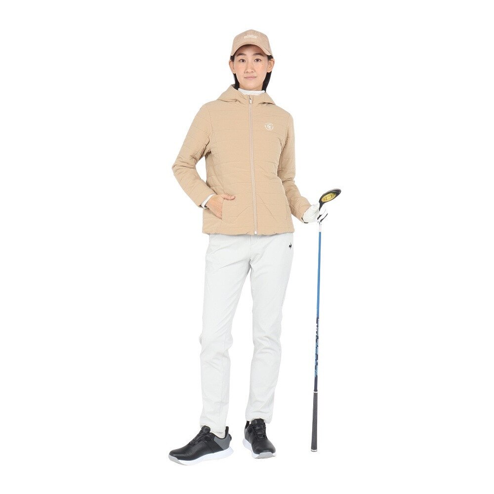 ルコックスポルティフ（lecoqsportif）（レディース）ゴルフウェア アウター 保温 撥水 ストレッチフォーサー 中綿 ストレッチスウィングブルゾン LG4FWB50L BG00