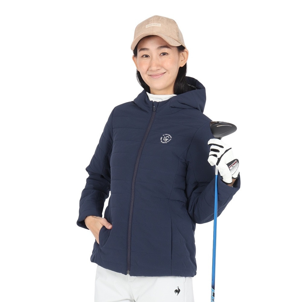 ルコックスポルティフ（lecoqsportif）（レディース）ゴルフウェア アウター ストレッチフォーサー 中綿 ストレッチスウィングブルゾン LG4FWB50L NV00
